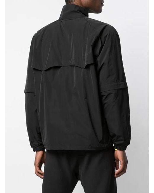 A Bathing Ape Black Detachable Logo-Print Bomber Jacket for men