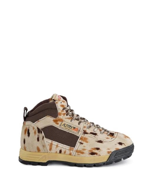 Autry Multicolor Malga Cow-Print Boots