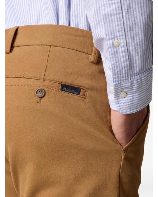 Brooks Brothers Natural Cotton-Blend Trousers for men