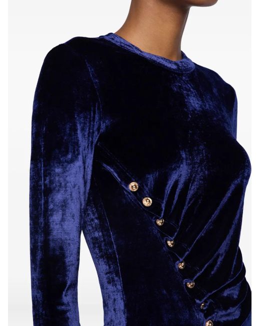 Top Drapeado Rabanne de color Blue