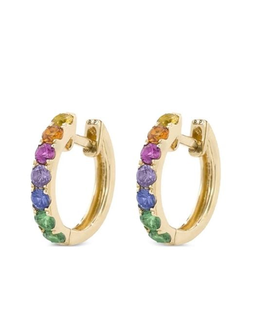 Robinson Pelham Metallic 14K Sapphire Hoop Earrings