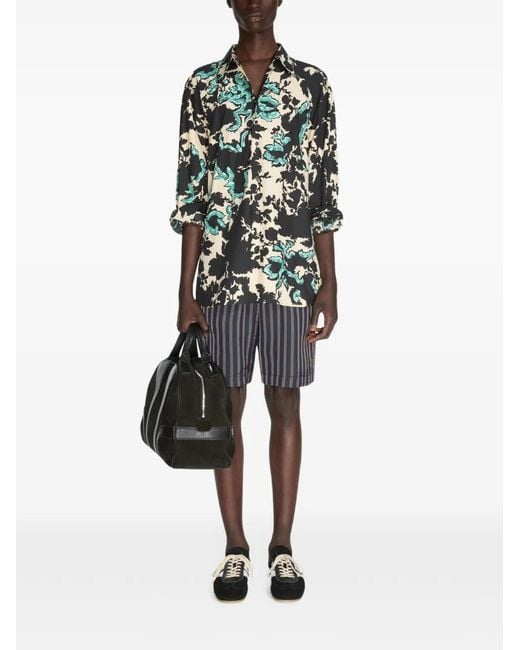Dries Van Noten Black Suede Sneaker Mules for men