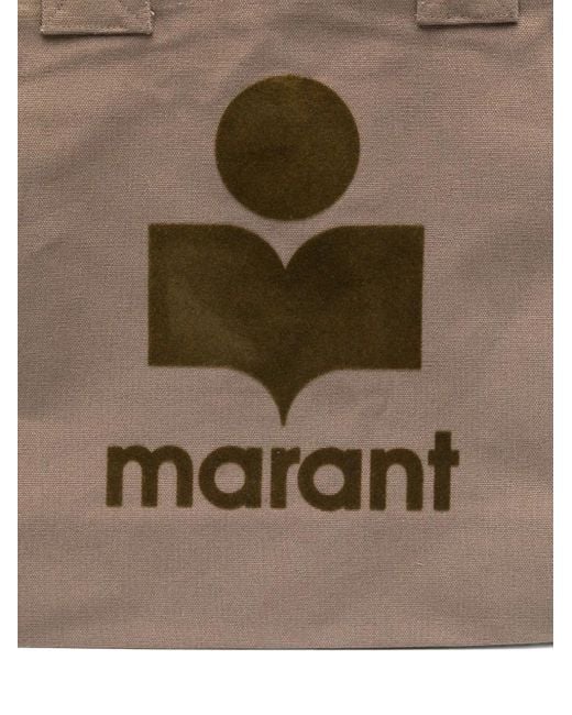 Isabel Marant ロゴプレート ハンドバッグ Brown