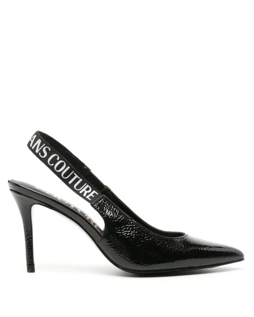 Versace Jeans Couture Black Scarlett 90Mm Slingback Pumps