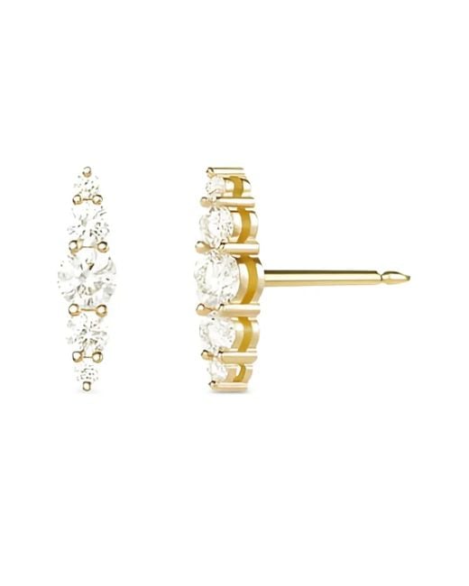 Melissa Kaye White 18K Aria Diamond Earrings