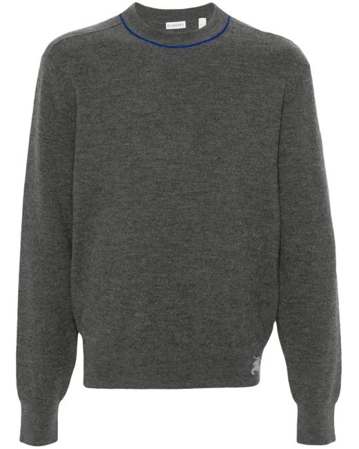 【送料&関税込】Burberry Equestrian Knight Knitted Jumper Burberry Equestrian Knight Sweater | Black | FARFETCH