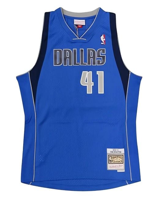 Mitchell & Ness "Nba Dallas Mavericks 2010 Dirk Nowitzki" Trikot in Blue für Herren