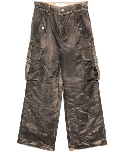 Pantalon Cargo À Effet Délavé Feng Chen Wang pour homme en coloris Gray