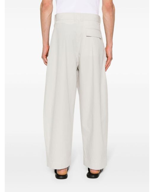 Studio Nicholson White Yale High-waist Trousers for men