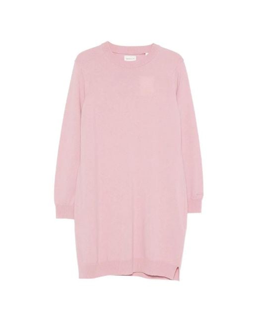 Gant Pink Round-Neck Dress