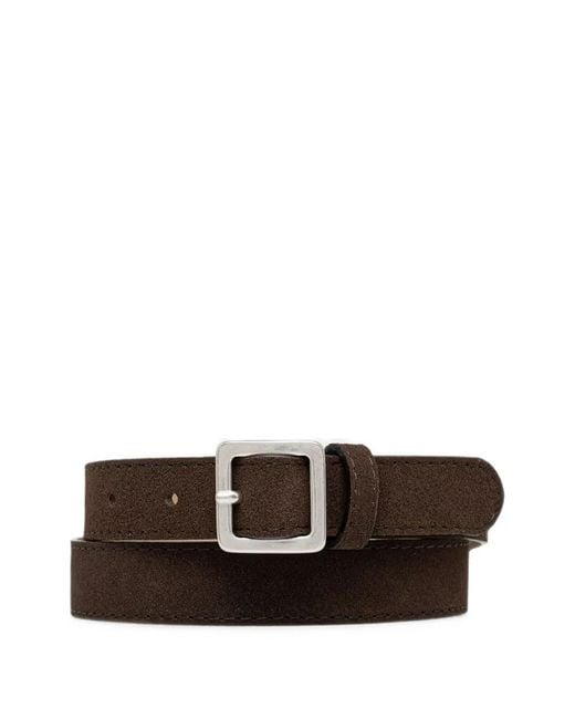 Gianni Chiarini Brown Suede Buckle-Fastening Belt