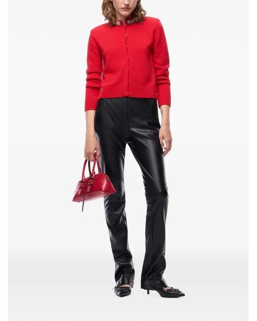 Pinko Black Split-Cuff Trousers