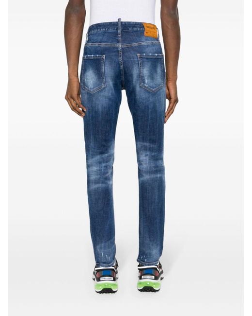 DSquared² Skinny Jeans in het Blue voor heren