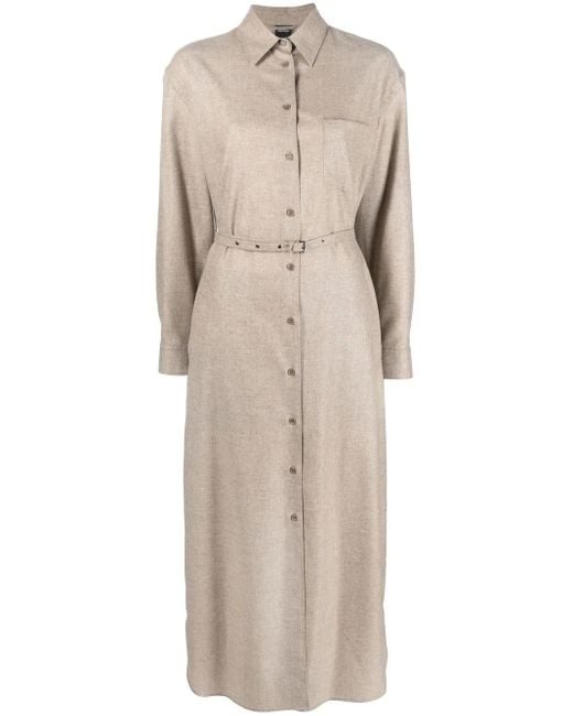 Aspesi Natural Button-Down Dress