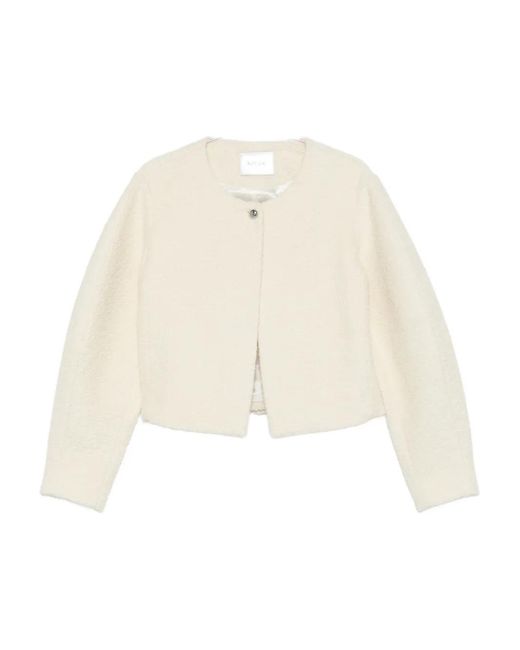 Soft Goat Natural Boucle Jacket