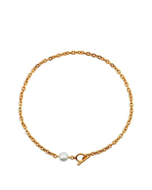 Ben-Amun Metallic Pearl-Detail Necklace