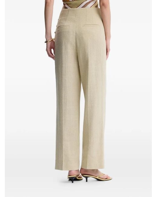 Shanghai Tang White Buttons Trousers