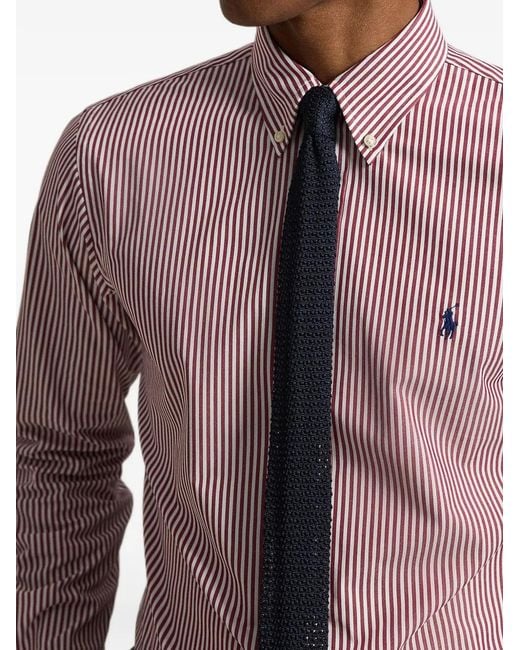 Polo Ralph Lauren Pink Striped Button-Down Shirt for men