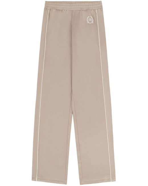Sporty & Rich Natural Golf Logo-embroidered Track Pants