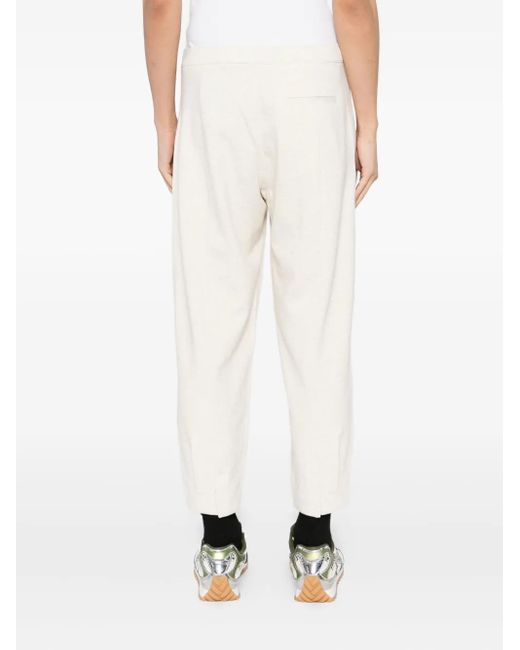 メンズ CROQUIS テーパード テーラードパンツ White