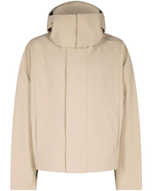 Nike Natural Hooded Logo-Embroidered Jacket for men