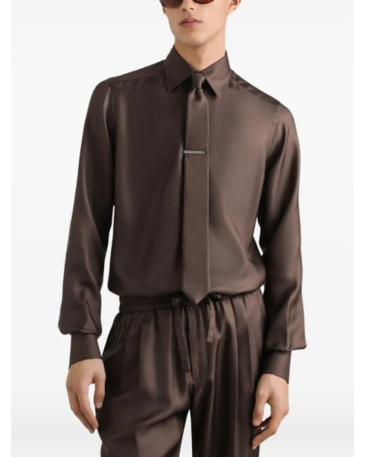 メンズ Dolce & Gabbana Martini シャツ Brown