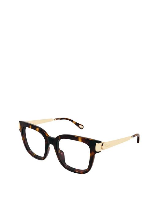Chloé Black Square-Frame Glasses