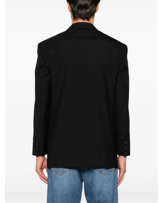 The Row Black Mazzy Double-Breasted Blazer for men