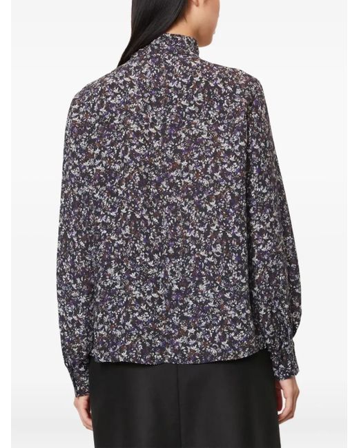 Marc O' Polo Gray Hemd Mit Blumen-Print