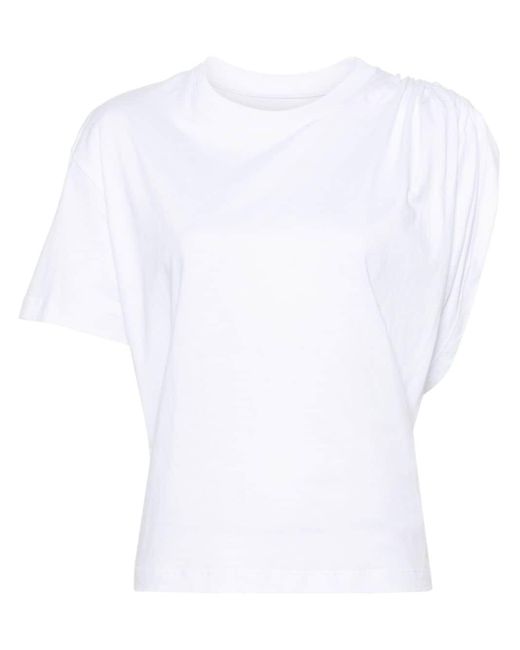 Camiseta asimétrica Laneus de color White