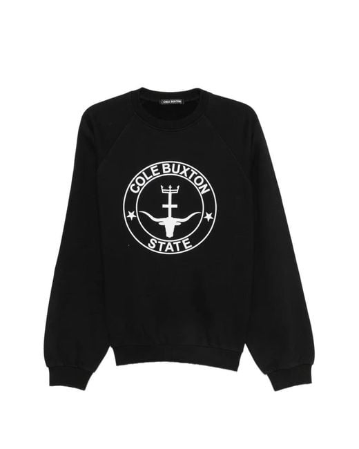 Cole Buxton Black Sweat À Logo Imprimé for men