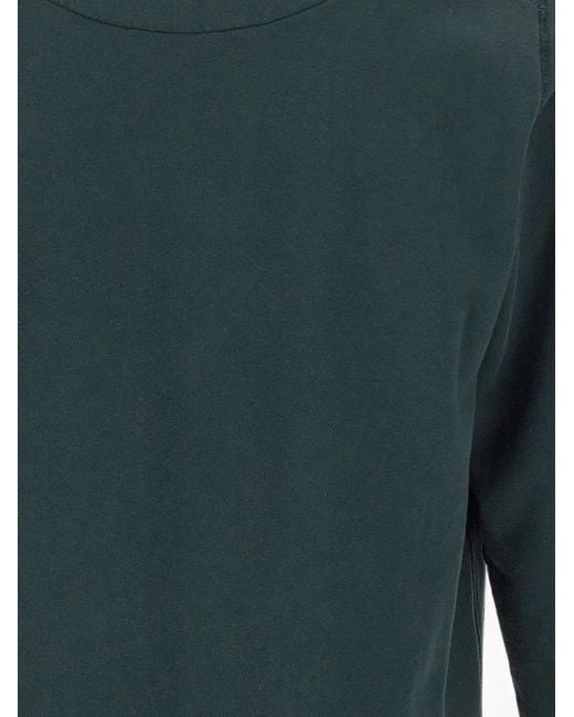 Stone Island Green 610060 Organic-Cotton-Fleece Regular-Fit Crewneck Sweatshirt With Raglan Sleeves for men