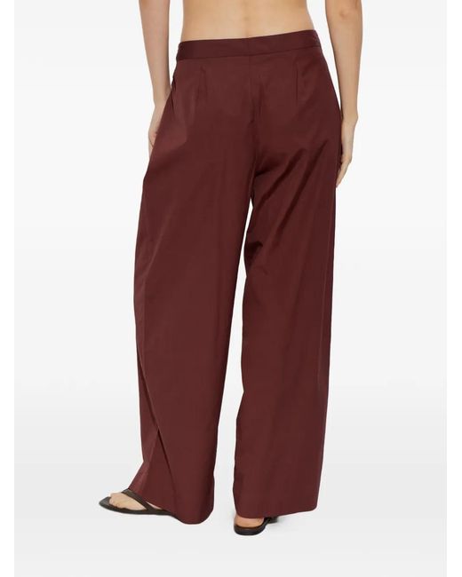 Rag & Bone Red Pleated Trousers