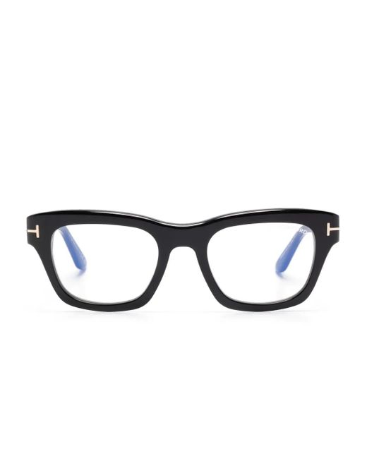 Tom Ford スクエア眼鏡フレーム Black