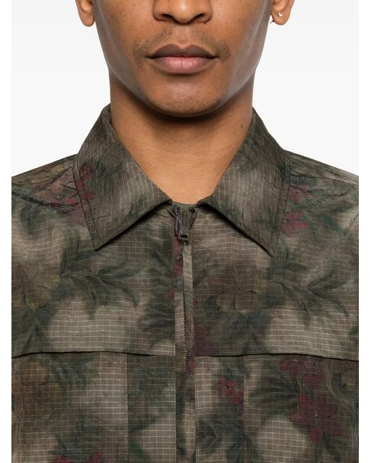 Chaqueta Con Cremallera Herno de hombre de color Green