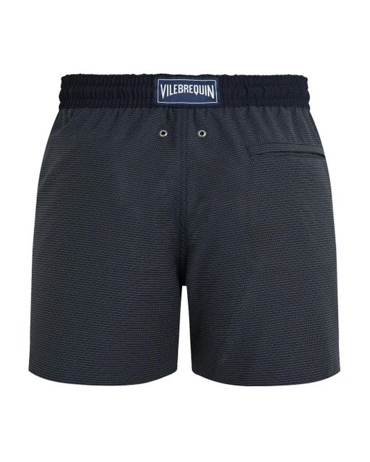 Vilebrequin Blue Micro Carreaux Swim Shorts for men