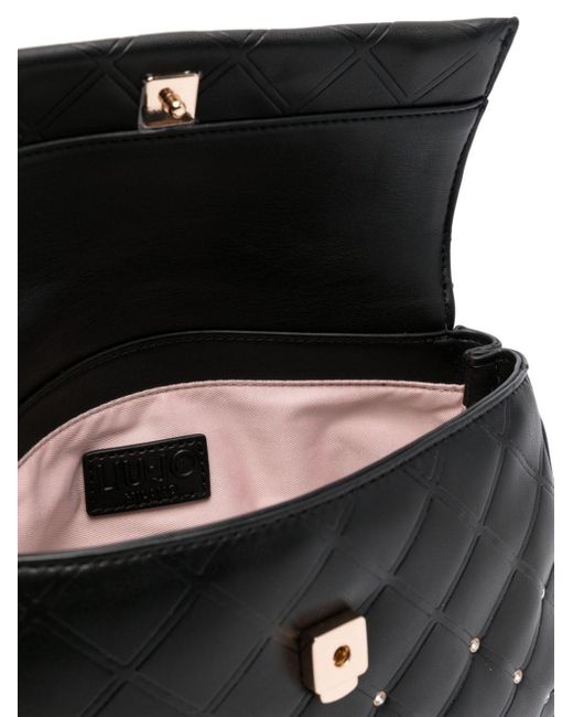 Liu Jo Black Crystal-embellished Crossbody Bag