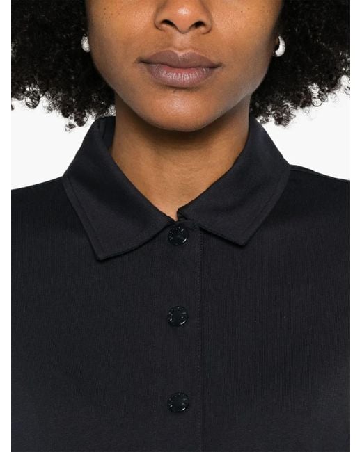 Moncler Poloshirt Met Logopatch in het Blue