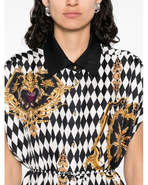 Camilla Black Monarchy Mania Midi Dress