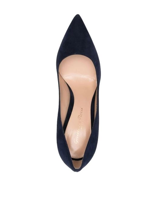 Gianvito Rossi Blue Gianvito 105Mm Suede Pumps