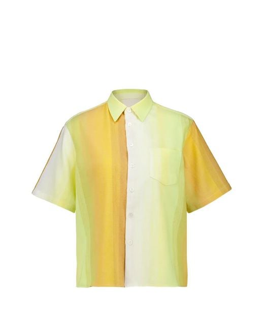Marrakshi Life Yellow Striped Short-Sleeved Shirt