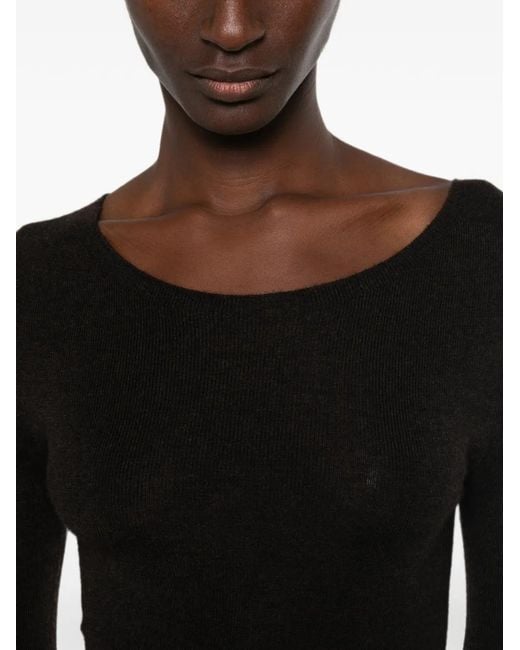 Bompard Black Seamless Fine-Knit Jumper