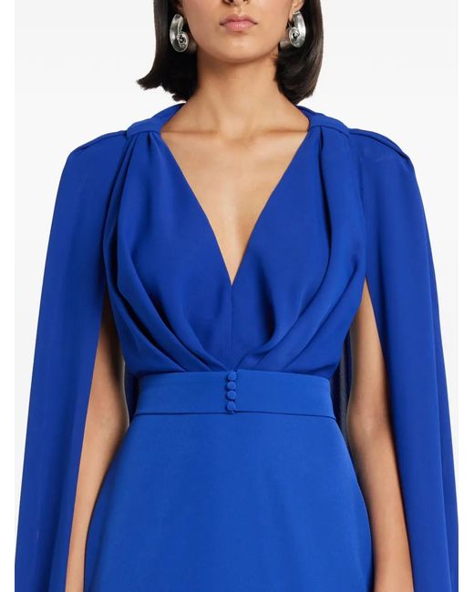 Rhea Costa Blue Robe À Col V