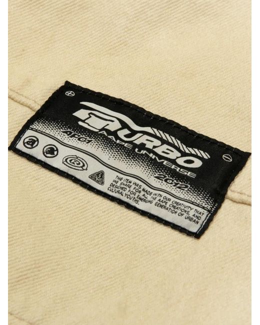 Aape By A Bathing Ape White Pantalon À Effet Délavé for men