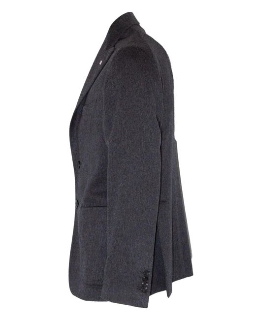 Tagliatore Blue Button Pin Blazer for men