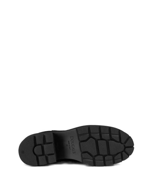 Doucal's Black Stiefeletten mit elastischen Einsätzen