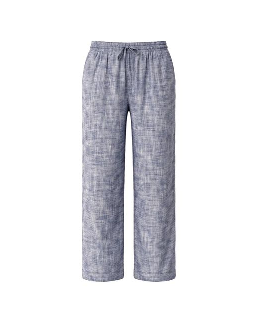 Officine Generale Blue Wilma Drawstring-Waist Trousers