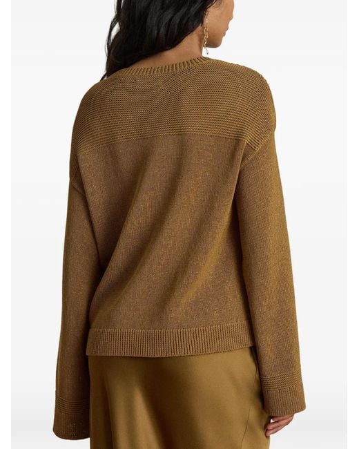 Pull À Coutures Texturées Ralph Lauren en coloris Natural