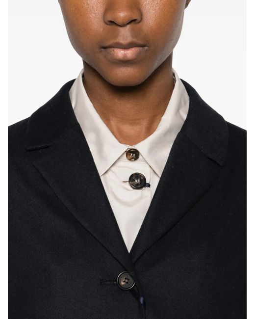 Max Mara Blue Dora Single-Breasted Jacket