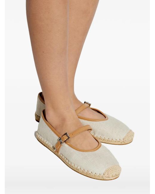 MICHAEL Michael Kors White Canvas Ballet Espadrilles